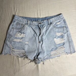 Denim shorts size 12